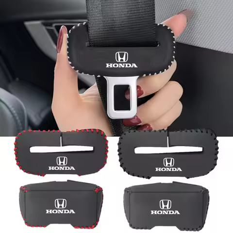 2Pcs Car Seat Belt Buckle Cover Protector Anti-collision Case For Honda Civic Accord Fit Jazz CRV BR