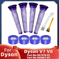 For Dyson V7 V8 Cordless Vacuum Cleaner 967478-01 / 965661-01 Pre-filter Hepa Post filter Replacement Spare Parts Accessories