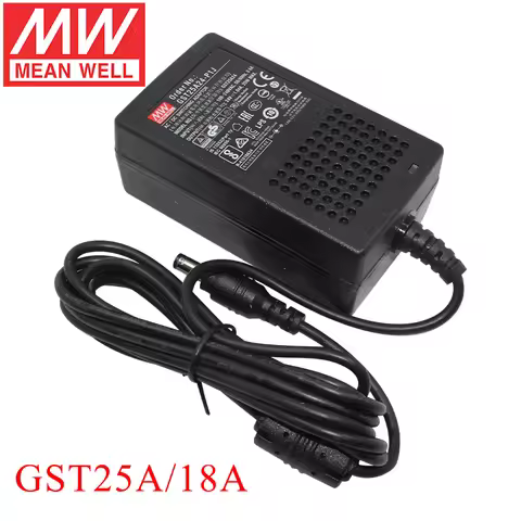 MEAN WELL GST25A Industrial Power Adapter 5V 7.5V 9V 12V 15V 18V 24V 28V 48V Charger Meanwell Switch