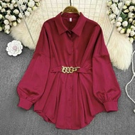 Imelda Women's Crincle Airflow Blouse - Comfortable and Stylish |Dream Outfit