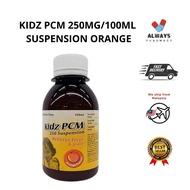 KIDZ PCM PARACETAMOL SYRUP 250MG 100ML ORANGE
