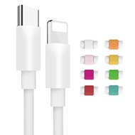 03_ 808 C type TO Lightning 8 pin iPhone fast charging USB PD cable 2M + cable protection cap