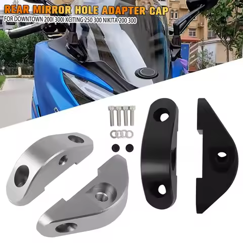 Rearview Mirror Advance Rear Mirror Hole Adapter Cap For KYMCO NIKITA 200 NIKITA 300 Downtown 200i D