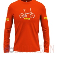 Ueel287 T-Shirt GOWES FOLDING Bike Long Sleeve / FOLDING Bike Bike zycw491