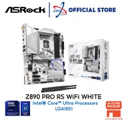 ASROCK Z890 PRO RS WIFI WHITE DDR5 / D5 LGA1851 MOTHERBOARD COMBO ULTRA 5 245K / ULTRA 7 265K/265KF 