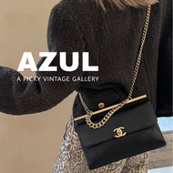 ✨Chanel trendy cc 黑金雙面郵差包 有保卡🖤