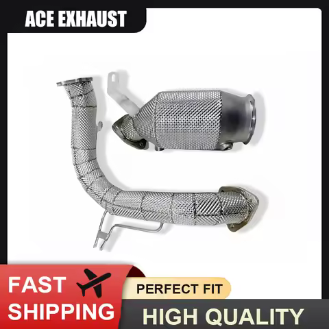 ACE High Performance SUS304 Downpipe & Front Pipe for Audi A4 A5 A6 A7 Q5 2.0T B9 B9.5 Exhaust Pipe