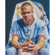 Erling HAALAND MAN CITY แมนเชสเตอร์ซิตี้ ภาพถ่าย ลายเซ็น ลายเซ็นต์ Erling HAALAND ภาพถ่าย ลายเซ็น ลง
