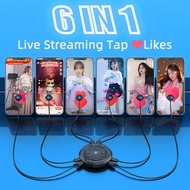 Auto Clicker Mobile Phone Screen Clicker auto click Tiktok live Stream auto tap adjust speed 6 đầu A