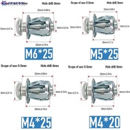 [bestshe] Expansion Screw, Pack of 20 Petal Nuts with Screw Petal Shape Metal Nut Petal