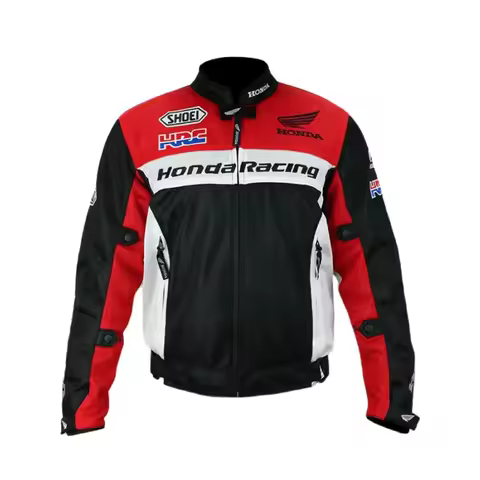 Honda Off-Road Motorcycle Racing Suit Breathable Mesh Jacket Anti-Fall Summer HRC Cycling Suit for M