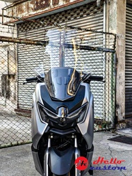 ชิวหน้า ทรงโลมา New Nmax Turbo 2025 ชิวหน้าแต่ง สูง 25นิ้ว Nmax155