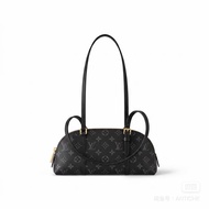 LV/路易威登 黑色老花半月包 腋下包