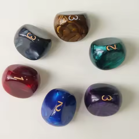 6 Pcs/lot Digital Dice 123 Puzzle Game Dice Game Accessory