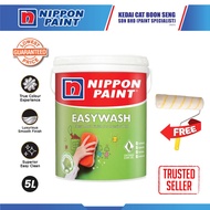 Nippon Easy Wash White 18L Indoor Water Based Wall Paint Cat dalam rumah