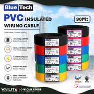 [ ✅𝐒𝐈𝐑𝐈𝐌 𝐀𝐏𝐏𝐑𝐎𝐕𝐄𝐃 ] BTE BLUE TECH PVC INSULATED WIRING CABLE 90M ( 1.5MM / 2.5MM ) 100% FULL COPPER 