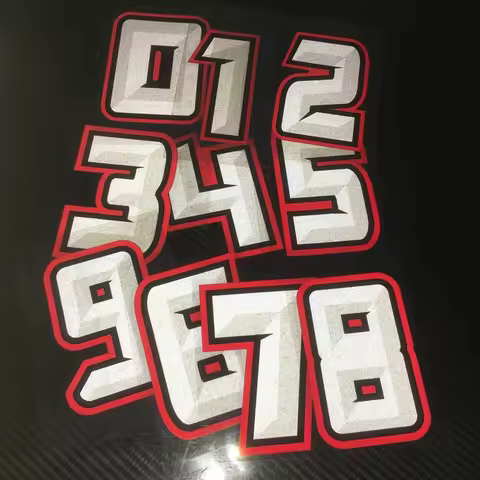 XY Creative Personality 3D Arabic Number Car Sticker Decals for Car Rear Windshield Motorbike Motorc