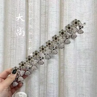 DS DS | Coffee Color Series Curtain Lace Handmade Medieval Decorative Ball Lace Accessories Househol