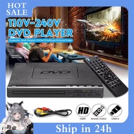 DVD Player Multi Region Full HD 1080P Home DVD Player Multimedia Digital Disc Player Support RW
