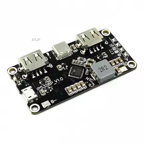 IP5328P Dual USB 18650 Battery Charger treasure Tpye-c 3.7V to 5V 9V 12V Step up Fast Quick Charger 