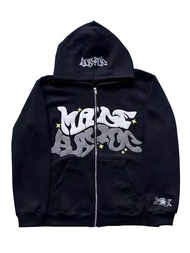 Y2k Clothes Zip Up Hoodie Men Star Sweater Women Oversized Sweatshirt Harajuku Punk Streetwear Cloth