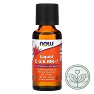 ✅Now Foods, Liquid D-3 & MK-7, d3 k2 mk7 mk 7 k2 k-2 k d, 1 fl oz (30 ml) (C4)