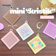 [HVVKED] Mini Cross Stitch Embroidered Cross StitchKeychain (6pcs)