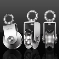 304 Stainless Steel Bearing Lifting Pulley, Lifting Wire Rope Pulley, Lifting Ring Fixed Pulley, Fit