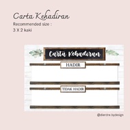 *SOFTCOPY* Carta Kehadiran — KECERIAAN DAN HIASAN KELAS (Tema Farmhouse) *SOFTCOPY*