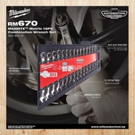MILWAUKEE MAXBITE METRIC 15PC COMBINATION WRENCH SPANNAR SET (4932-4642-58)
