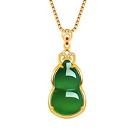 Retro Green Jade Jasper Gourd Pendant Simple Gourd Pendant Gourd Pendant Pendant Chrysoprase Jade Ja