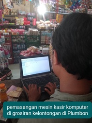 Mesin Kasir isinya laci barcode scanner dan aplikasi