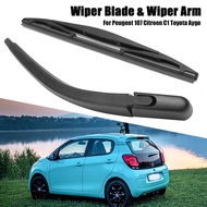 Car Rear Windscreen Wiper Arm &amp; Blade Windshield Wiper for Peugeot 107 for Citroen C1 for Toyota Aygo