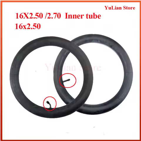 Electric Vehicle Parts 16x2.50 16x2.5 Butyl Rubber Inner Tube 16*2.5 Inner Tire 16 Inch Inner Camera