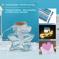 gumahus | Sparkle Star Origami Paper Glitter Paper Lucky Star Craft Paper Star Quilling Paper 5-poin