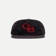 GOERS STUDIO SIGNATURE 5-PANEL SNAPBACK HAT - BLACK