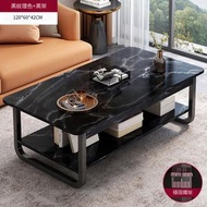其他品牌 - 【輕奢鋼架款】黑大理石紋120 - 家用簡約茶几
