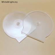 # WBMY #  1/3PCS Transparent Plastic Single Piece Round Disc Case CD Case Thickened CD DVD Disc Box 