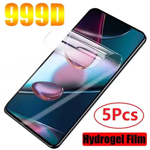 5Pcs Hydrogel Film For Motorola Moto One Zoom Vision Action P50 P40 E6 Plus X4 Z2 Force Z3 Play Scre
