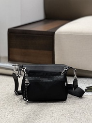 Mens and womens nylon waterproof crossbody bag casual and versatile single shoulder bag handbag zipp