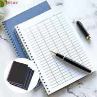 LACYESW Spiral Bound Notebook, Sturdy Cover Universal Line Pages Financial Record Book, Multifunctio