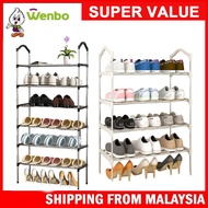 Wenbo 4 Tier / 5 Tier/ 6 Tier Multilayer Shoe Storage Organizer Rack Space Saving Shoe Shelf Shoe Rack