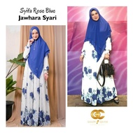 SYIFA ROSE BLUE Original By Jawhara Syari. Gamis set premium