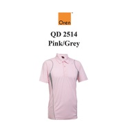 Oren Sport QD2514 Pink/Grey SUNBEAR.com.my Quick Dry Polo Dri Fit Cotton Microfiber Unisex Collared 