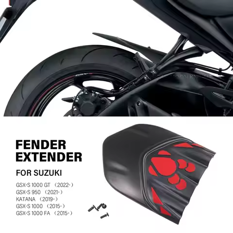 For Suzuki GSXS 1000 GSX-S 1000 GT (2022-) GSXS 950 2021 Katana 2019- Motorcycle Rear Fender Extensi