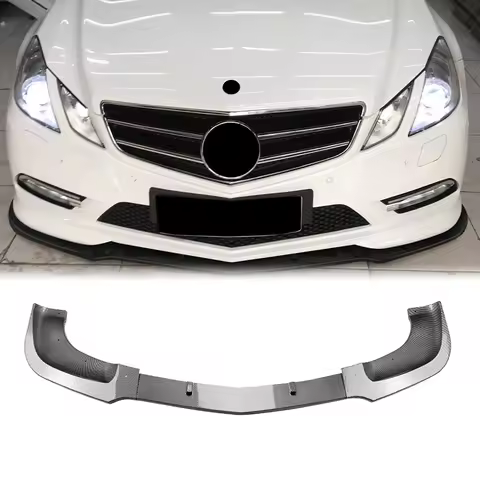For Mercedes Benz E Class W207 C207 Coupe 2009-2012 E250 E350 E500 AMG Line Front Bumper Spoiler Lip
