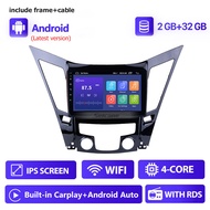 Seicane 9 นิ้ว QLED หน้าจอสัมผัส Android 13.0 รถวิทยุชุดหูฟัง GPS 2011 2012 2013 2014 2015 HYUNDAI S