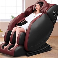 Fashionable Simplicity 8D Kneading Massage Chair 3 Types of Zero Gravity Shiatsu Recliner with Bluetooth Music And U-Shaped Head Airbag for Home Multifunction smart massage (Color : Red and Black)