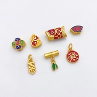 Spacer Beads 18K Auspicious Gourd Bamboo diy