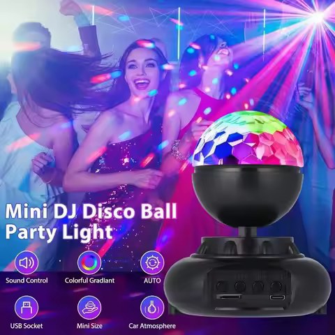 Bluetooth Ball Bounce Light Suitable for KTV Crystal Stage Atmosphere Light Projection Light Flash C